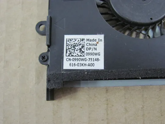 381-13 Вентилятор (кулер, FAN) 0990WG  для DELL Latitude 13 3350 P47G 3340  оригінал З аукціону