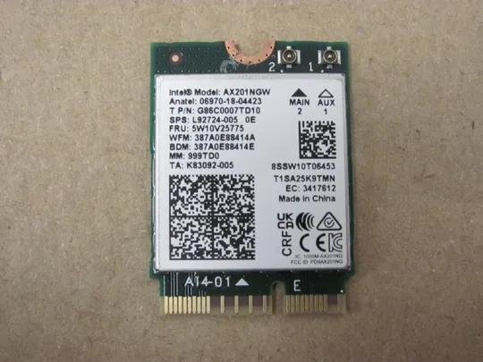 659-20 WI-FI модуль AX201NGW 5W10V25775 для Hp Elitebook 850 G8 840 845 850 G7 850 G8 855 G7 855 G8 830 G7  оригінал Ціна