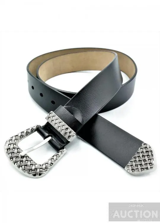 Жіночий шкіряний ремінь Чорний Ціна