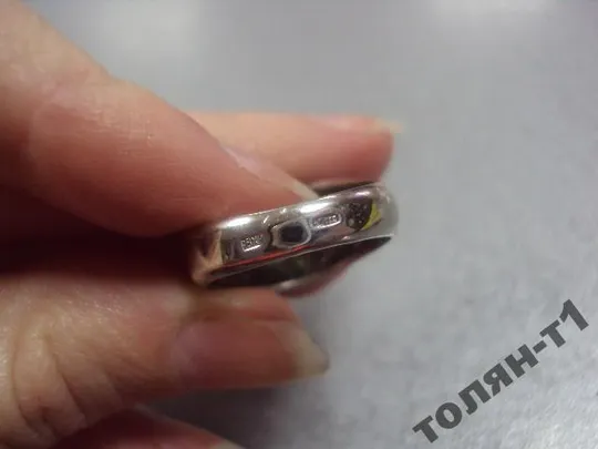 кольцо женское узор цветок цветочек серебро 925 проба Украина вес 4,72 г размер 16,5 №15051 Де купити