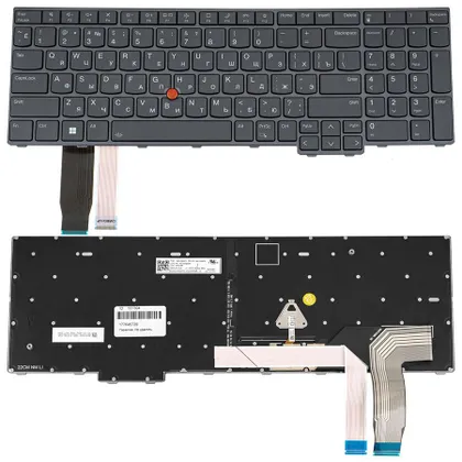 фото, Клавіатура для ноутбука Lenovo (ThinkPad: L15 Gen 4) rus, storm gray, підсвічування клавіш