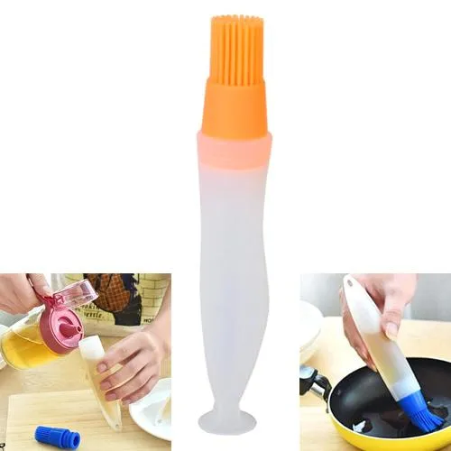 Контейнер емкость с кисточкой и дозатором для масла 70мл присоска, силикон Ціна