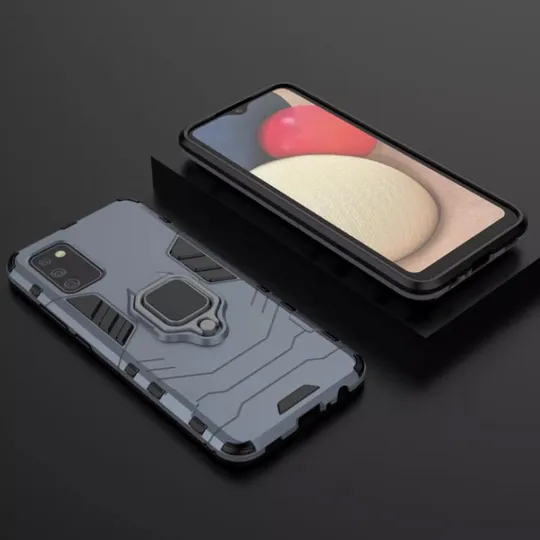 Ударопрочный чехол Transformer Ring for Magnet для Samsung Galaxy A02s Де купити
