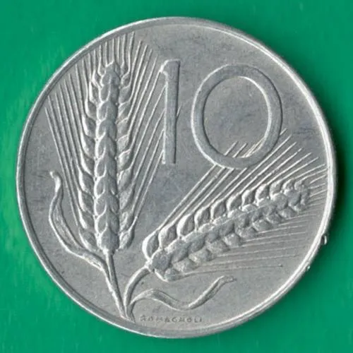 10 лір 1976 року Італія [М] Ціна