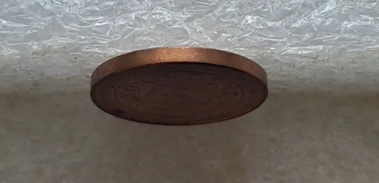 (6896) 1 євроцент 2021 Австрія, викрошки та розколи на "1" (1 евроцент 2021 Австрия, брак) Недорого