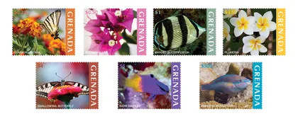 фото, Гренада-Рыбы-Флора-Фауна-2025.Чистый полный комплект-серия  из 7 марок.MNH.