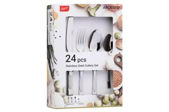 Набор столовых приборов Ardesto Gemini Leo AR-1924-LES 24 предмета Недорого