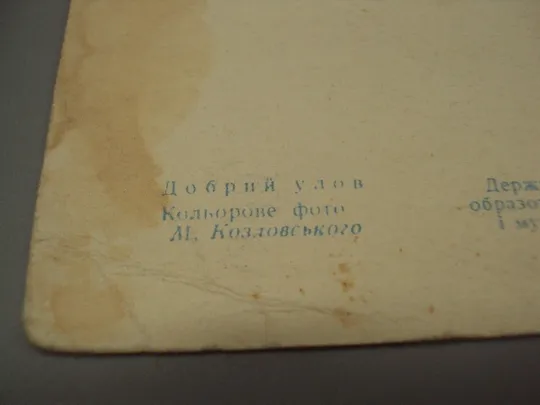 Открытка Добрый улов цветное фото М. Козловского 1956 год рыбак рыбалка №16001 Недорого