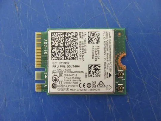 №273-11 Wi-Fi адаптер 7265NGW H58727-006 для LENOVO T550 T560 P50S  T450 оригінал З аукціону