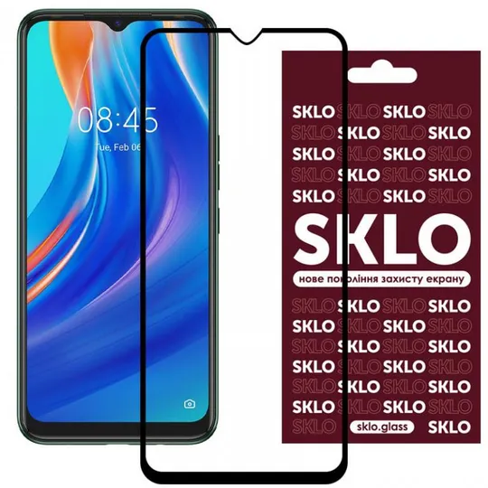 Защитное стекло SKLO 3D для TECNO Spark 7 / Spark 7 Go Ціна