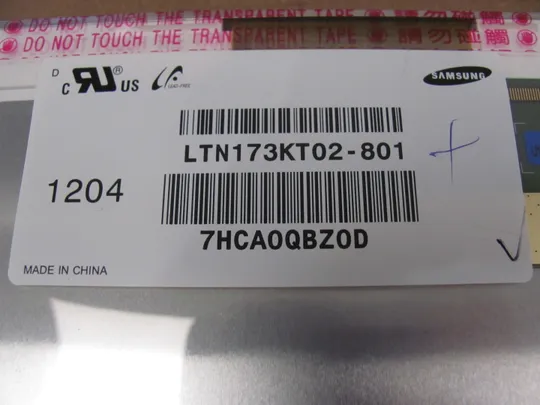 МР12-4 матриця LTN173KT02-801 17.3&quot;  WXGA++  LVDS 40 pin TN a-Si TFT-LCD, LCM Продаж