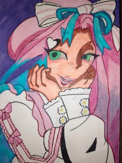 фото, Малюнок дівчинки