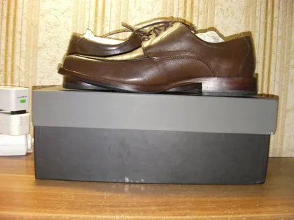 фото, Чоловічі Оксфорди Johnston & Murphy Men's Atchison Cap Toe Waterproof Розмір 9,5M / 42-42,5 Устілкa 28 Теляча Шкіра США
