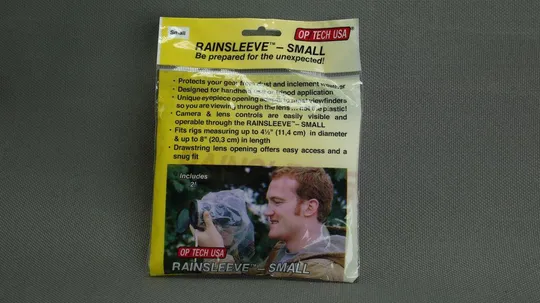 Купити защитный дождевик от непогоды для фото и видео аппаратуры OP/Tech Rain-Sleeve small #OP/TECH9001022