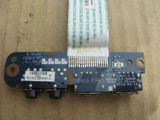 495-27 USB AUDIO плата LS-6064P для Toshiba Satellite P750 A660 A665 P750 P755 оригінал Продаж