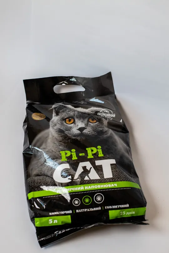 Наповнювач для Туалету Котів - Бентонітовий - Комкуючий - ТМ Pi-Pi Cat середній Продаж