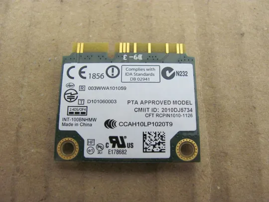 номер0176-24 WI-FI адаптер INTEL 100 100BNHMW для SAMSUNG NP300 NP300E NP300E5A оригінал Продаж