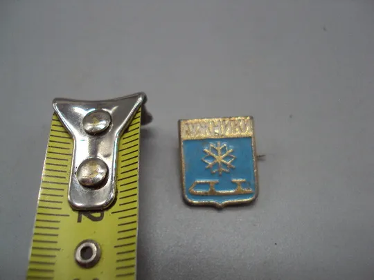 Знак спорт Лужники коньки снежинка конькобежный спорт фигурное катание ссср гербоид №17705 Ціна