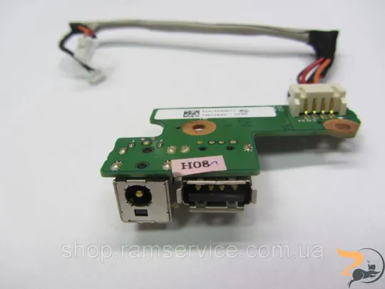 Роз’єм живлення, USB для ноутбука Hp Pavilion Dv6000, DA0AT8TB8F2 REV:F, б/в Ціна