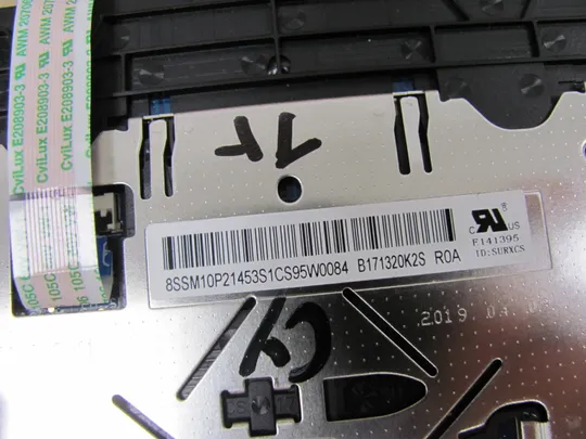 686-9 тачпад 8SSM10P36 NBX0001L500 NBX0001L510 для Lenovo ThinkPad L580 L590 оригінал З аукціону