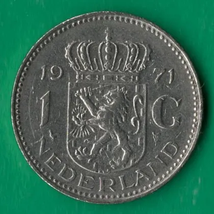 фото, 1 гульден 1971 року Нідерланди [КВ]