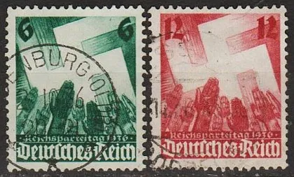 фото, 1936 - Рейх - Партз'їзд в Нюрнберзі Mi.632-33