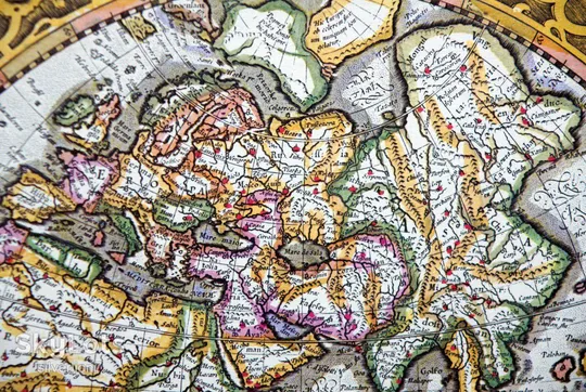 Старовинна мапа карта Світу Меркатора і Хондіуса на папері верже 1630 Mercator-Hondius З аукціону