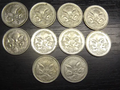 фото, 5 центів Австралія (порічниця) 10шт, всі різні