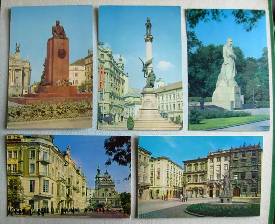 ЛЬВІВ - ЛЬВОВ = НАБОР ОТКРЫТОК 1972 г. = 21 шт. З аукціону