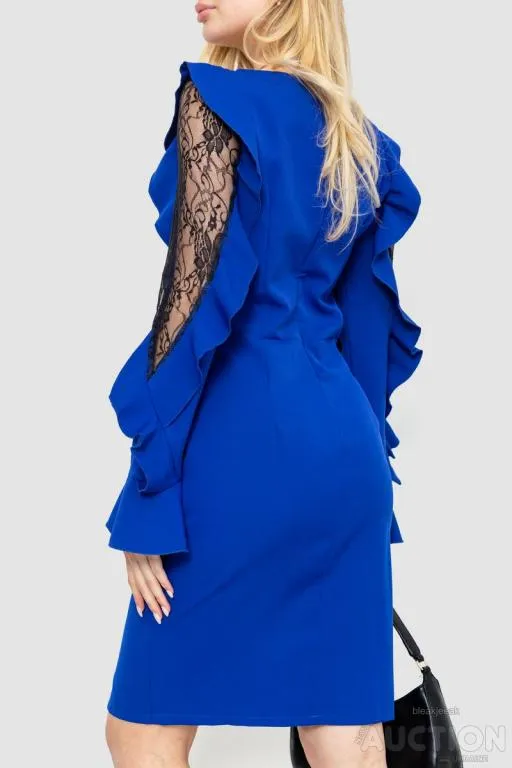 Платье нарядное, цвет электрик, 214R402 Продаж