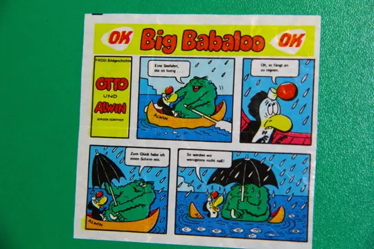 ВКЛАДИШ ЕТИКЕТКА ВІД ЖУВАЛЬНОЇ ГУМКИ вкладыш OK Big Babaloo OTTO und ALWIN Продаж