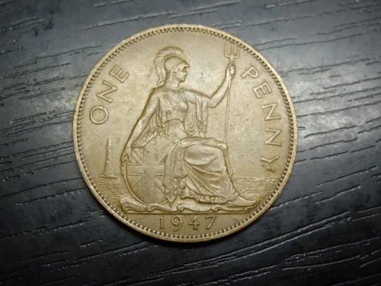 1 пенні Британія 1947 Ціна