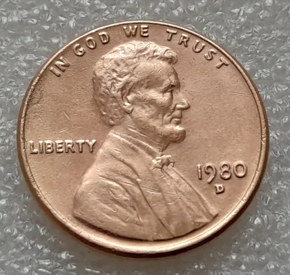 фото, (8150 ря) 1 цент 1980 D США