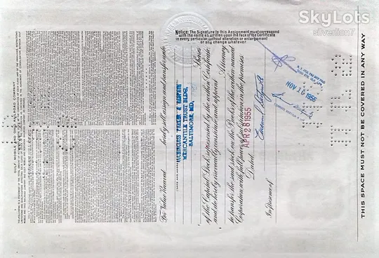 Купити Акція Сертифікат на 100 Акцій The Gulf, Mobile and Ohio Railroad Company 1974 США Mt 07