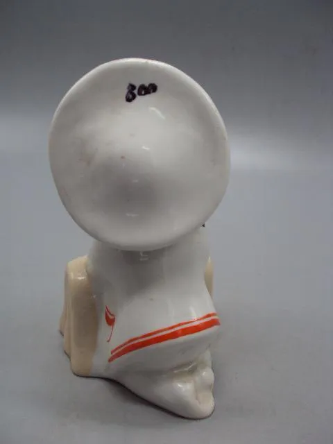 Фигура фарфор статуэтка Киев капитанская дочка с портфелем Буду как папа высота 12 см №14077 Де купити