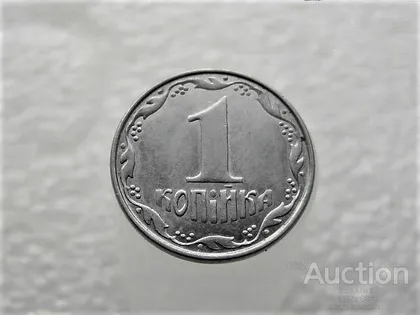 фото, 1 копійка 2012 рік Україна " Брак, Викришка Штемпеля Аверса " (143+)