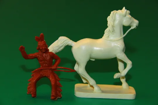 Купити ІНДІАНЕЦЬ З ЛУКОМ индеец DOMPLAST на коні TSSD ФРН 60мм ЛЮКС