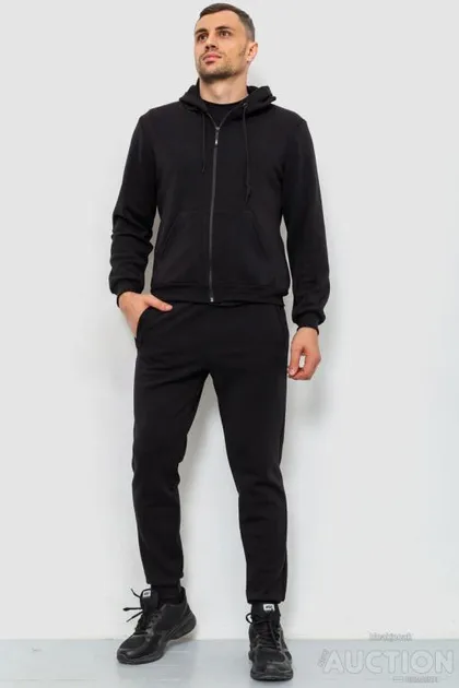 фото, Спорт костюм мужский двухнитка, цвет черный, 119R200-5