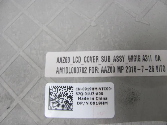 597-4 кришка матриці 0919HM AM1DL000702  для Dell Latitude E7470 7470 оригінал Торговий майданчик