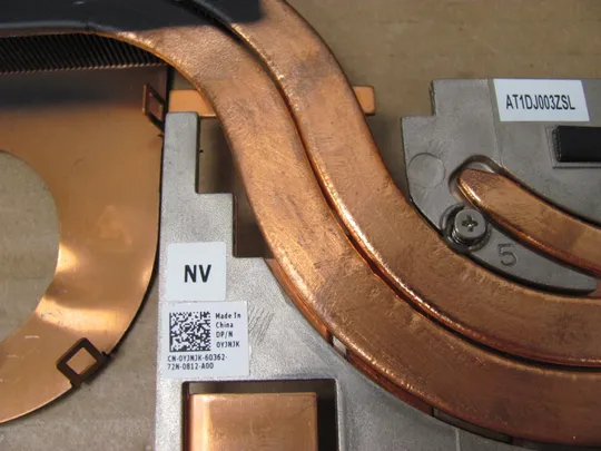 номер0904-10 система охолодження 0YJNJK AT1DJ003ZAL  для Dell Precision 7720 7710  оригінал Де купити