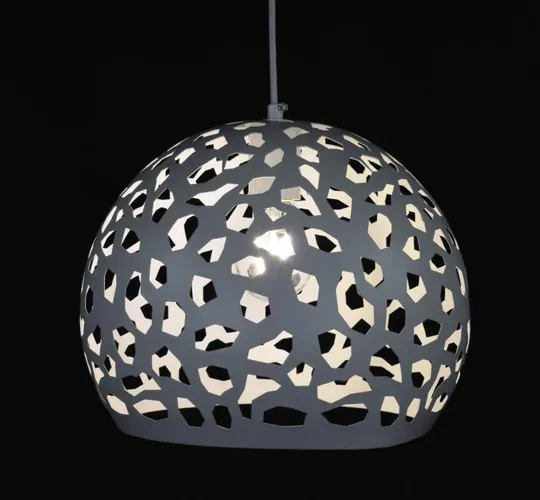 Люстра подвесная на 1 лампочку 27804 Белый 30-200х30х30 см. Де купити