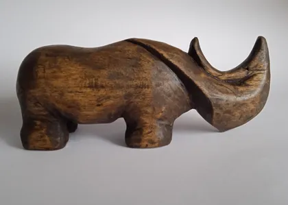 фото, Статуетка Носоріг Rhinoceros дерево ручна робота різьба