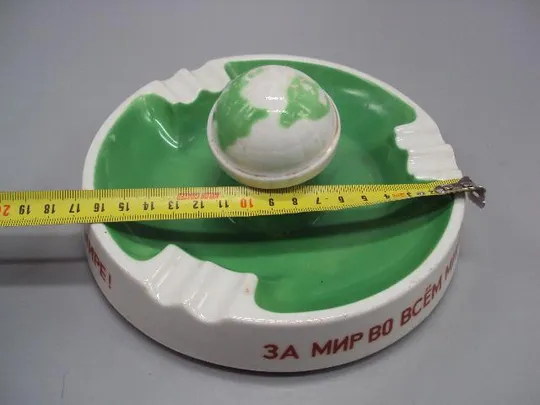 Пепельница фарфор глобус За мир во всем мире! five werse porzellan ilmenau под реставрацию №14189 Характеристики
