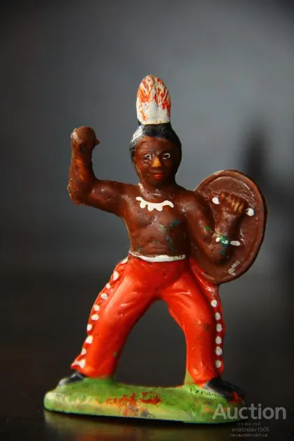 фото, индеец ГДР №115 ХРОМОЙ ОЛЕНЬ Артур Риделер ARI