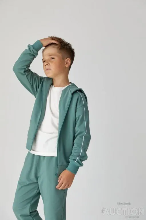 Дитячий спортивний костюм для хлопчика м'ята Інтернет-аукціон