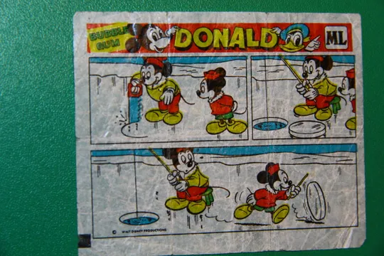 ВКЛАДИШ ЕТИКЕТКА ВІД ЖУВАЛЬНОЇ ГУМКИ вкладыш DONALD ML Інтернет-аукціон
