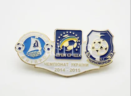 фото, Футбол значок Днепр Днепропетровск - Черноморец Одесса   Премьер-Лига  2014-2015