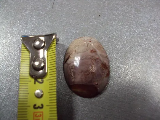 Купити Камень яшма овальная для ювелирных изделий вес 3,93 г размер 5 х 29 х 21 мм №13299