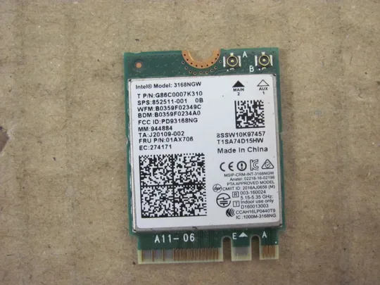 43-48 адаптер WI-FI 863934-855 для HP 250 255 G6 Pavilion 15-BS 15-BW 15-BU оригінал Ціна