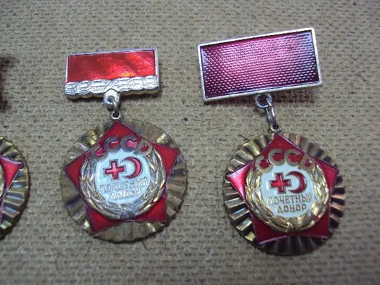 знак почетный донор ссср лот 8 шт №10359 Продаж